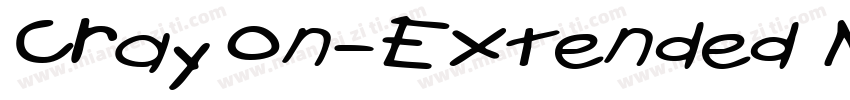 Crayon-Extended Normal字体转换